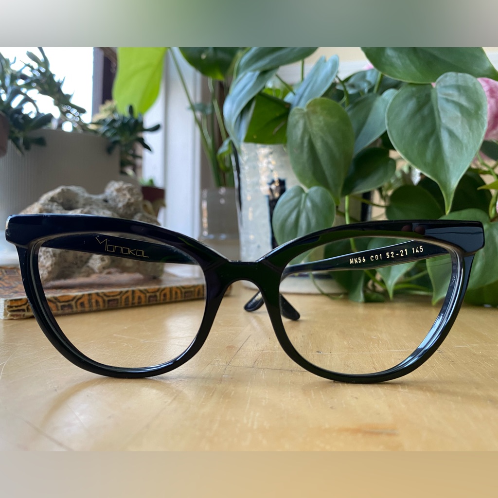 Brooks Black Cat-Eye Glasses